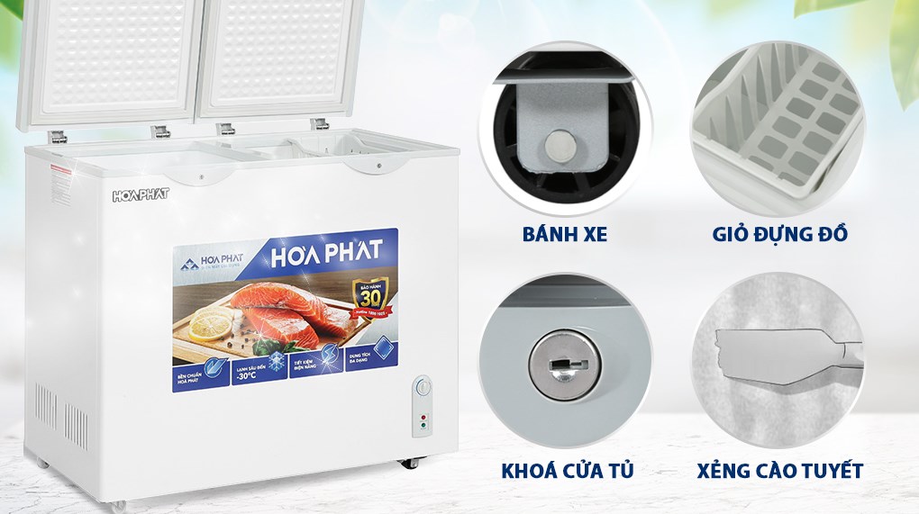 Tủ đông Hòa Phát 205 Lít HPF BD6205 - Tiện ích Tủ đông Hòa Phát 205 Lít HPF BD6205 - Tiện ích