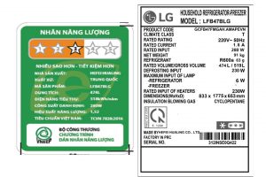 Tủ lạnh LG Inverter 474 lít Multi Door LFB47BLG