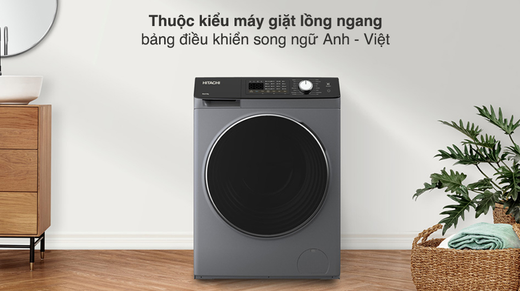 Máy giặt Hitachi Inverter 10.5 kg BD-1054HVOS - Thiết kế Máy giặt Hitachi Inverter 10.5 kg BD-1054HVOS - Thiết kế