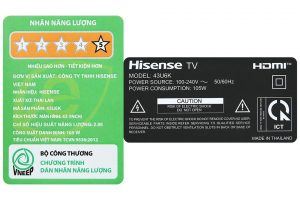 Google Tivi ULED 4K Hisense 43 inch 43U6K