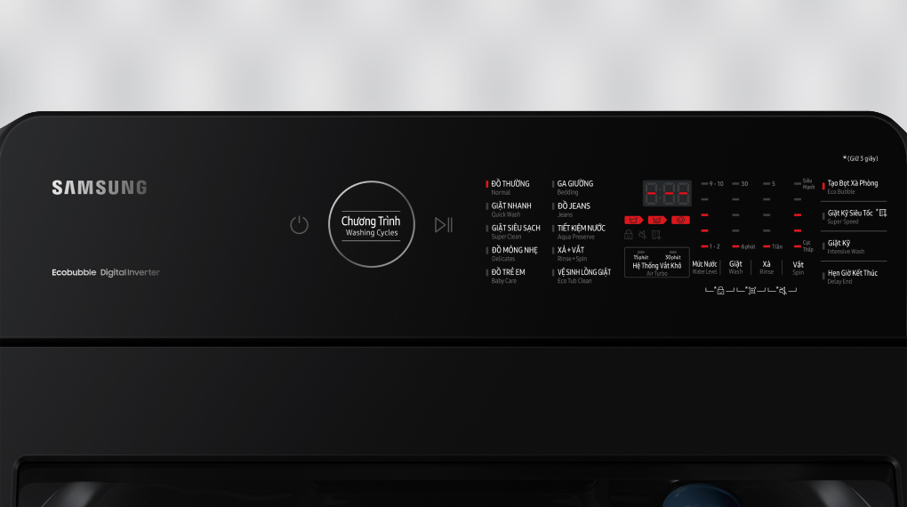 Máy giặt Samsung Inverter 9.5 kg WA95CG4545BDSV - Thiết kế Máy giặt Samsung Inverter 9.5 kg WA95CG4545BDSV - Thiết kế