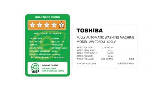Máy giặt Toshiba Inverter 15 kg AW-T08DU1600LV(MK)