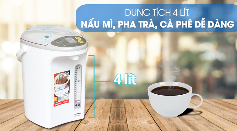 Bình thủy điện Panasonic NC-EG4000CSY 4 lít - Dung tích Bình thủy điện Panasonic NC-EG4000CSY 4 lít - Dung tích