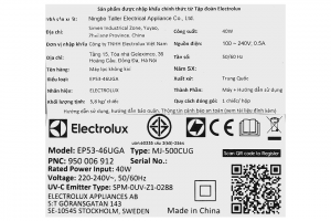 Máy lọc không khí Electrolux EP53-46UGA