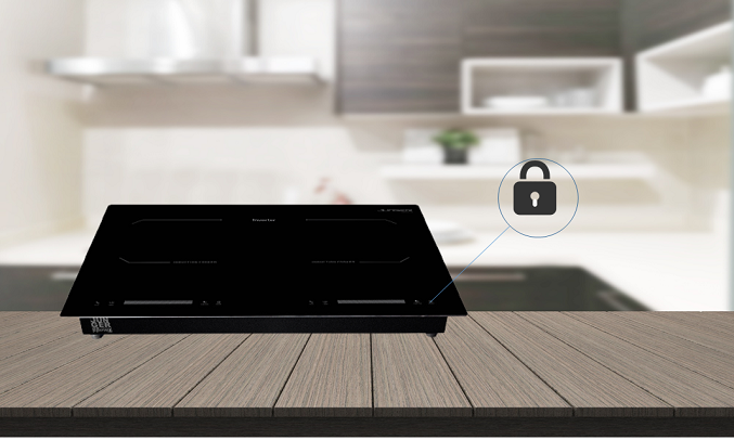 Bếp điện từ đôi Junger CEJ-202-II - Tình năng khóa trẻ em
