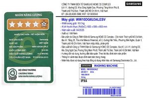 Máy giặt Samsung AI Inverter 10 kg WW10DG6U34LESV