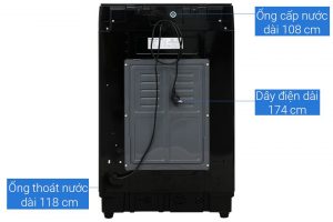 Máy giặt Sharp 12.5 kg ES-TM125CN-BK