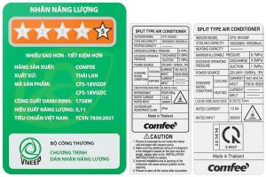 Máy lạnh Comfee Inverter 2 HP CFS-18VGDF