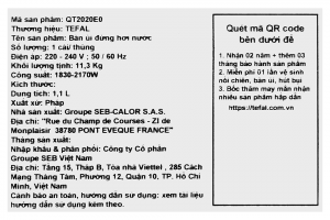 Bàn là hơi nước đứng Tefal IXEO Power QT2020E0 2170W