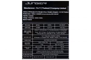 Bếp từ hồng ngoại 3 vùng nấu Junger CEJ-300-IIF