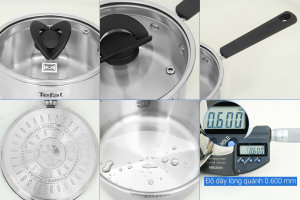 Bộ 3 nồi inox Tefal Optispace G7376S44