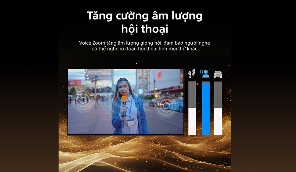 Voice Zoom 3 tivi Sony BRAVIA 5