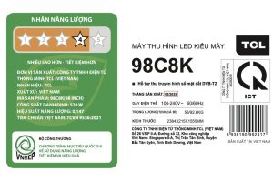 Google Tivi QD-Mini LED TCL AI 4K 98 inch 98C8K