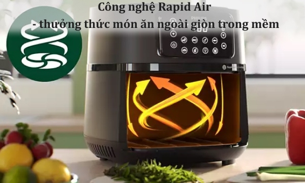Nồi chiên không dầu Philips 7.2 lít HD9285/90