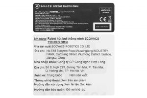 Robot hút bụi lau nhà Ecovacs Deebot T50 Pro OMNI - Trắng