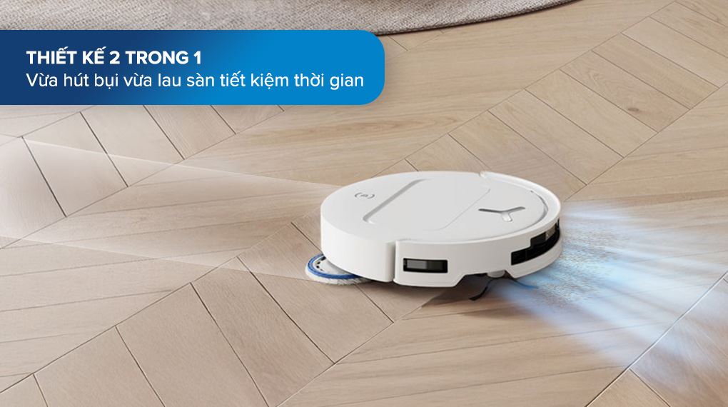 Hút bụi và lau sàn - Robot hút bụi lau nhà Ecovacs Deebot T50 Pro OMNI - Trắng Hút bụi và lau sàn - Robot hút bụi lau nhà Ecovacs Deebot T50 Pro OMNI - Trắng