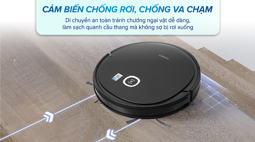Cảm biến chống rơi, va chạm - Robot hút bụi lau nhà Ecovacs U2 Pro Cảm biến chống rơi, va chạm - Robot hút bụi lau nhà Ecovacs U2 Pro