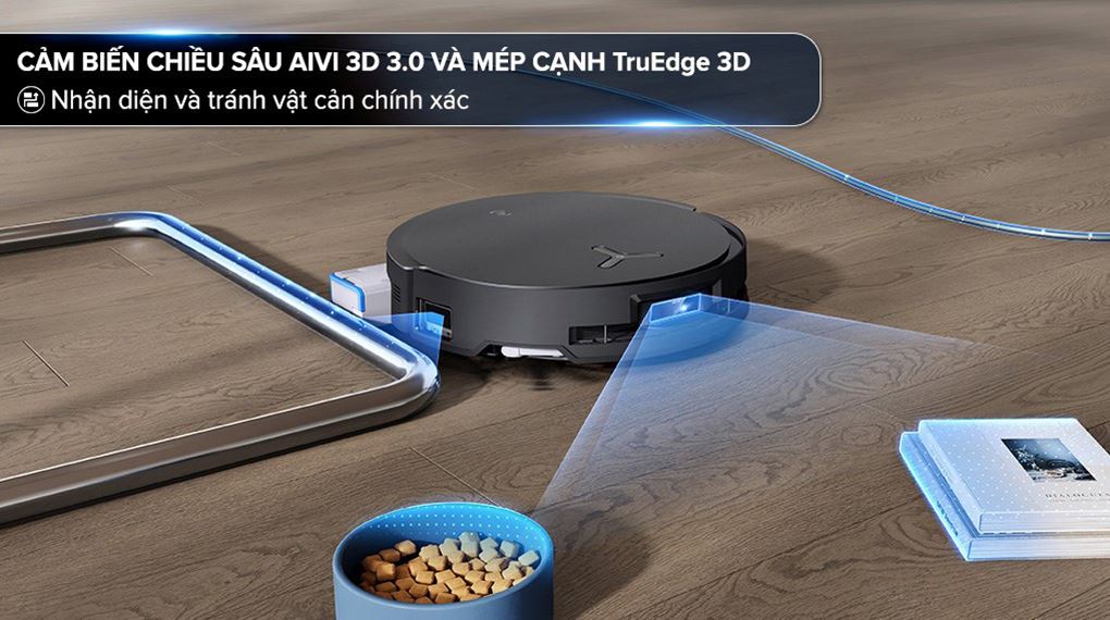 Robot hút bụi lau nhà Ecovacs X8 PRO OMNI Đen - Công nghệ AIVI 3D 3.0 Robot hút bụi lau nhà Ecovacs X8 PRO OMNI Đen - Công nghệ AIVI 3D 3.0
