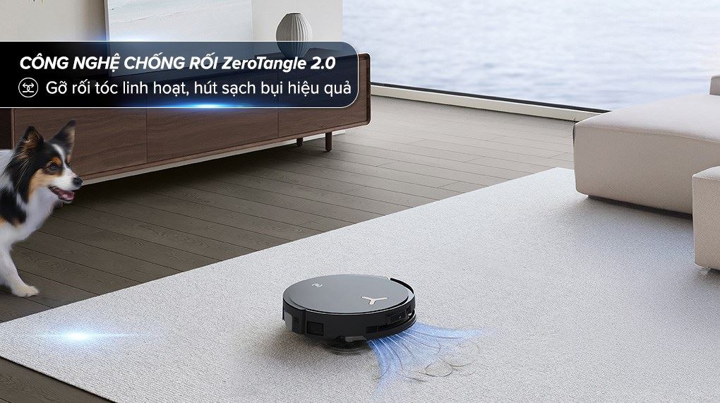 Robot hút bụi lau nhà Ecovacs X8 PRO OMNI Đen - Công nghệ ZeroTangle 2.0 Robot hút bụi lau nhà Ecovacs X8 PRO OMNI Đen - Công nghệ ZeroTangle 2.0