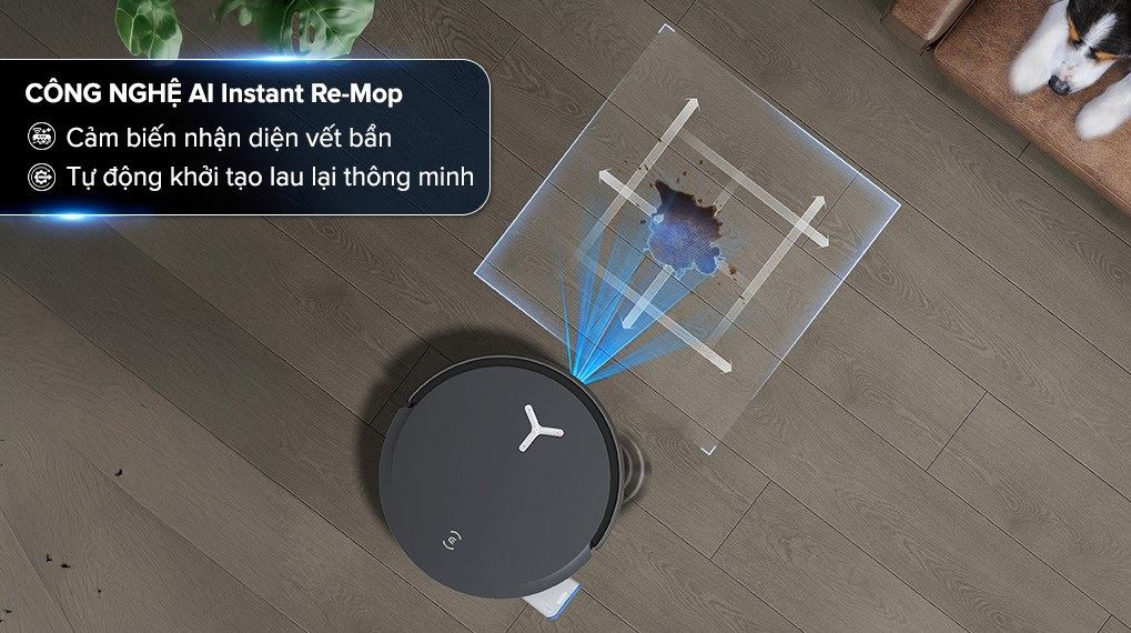 Robot hút bụi lau nhà Ecovacs X8 PRO OMNI Đen - Công nghệ AI Instant Re-Mop Robot hút bụi lau nhà Ecovacs X8 PRO OMNI Đen - Công nghệ AI Instant Re-Mop