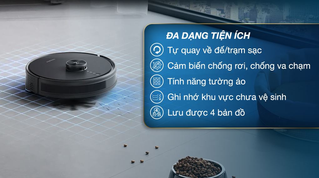 Tiện ích - Robot hút bụi lau nhà Ecovacs Y1 PRO Tiện ích - Robot hút bụi lau nhà Ecovacs Y1 PRO