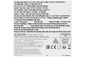 Robot hút bụi lau nhà Xiaomi Vacuum E5 - Đen