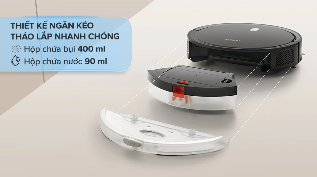 Robot hút bụi lau nhà Xiaomi E5 - Dung tích Robot hút bụi lau nhà Xiaomi E5 - Dung tích