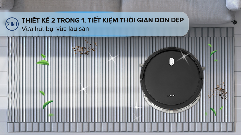 Robot hút bụi lau nhà Xiaomi E5 - Vừa hút bụi vừa lau Robot hút bụi lau nhà Xiaomi E5 - Vừa hút bụi vừa lau