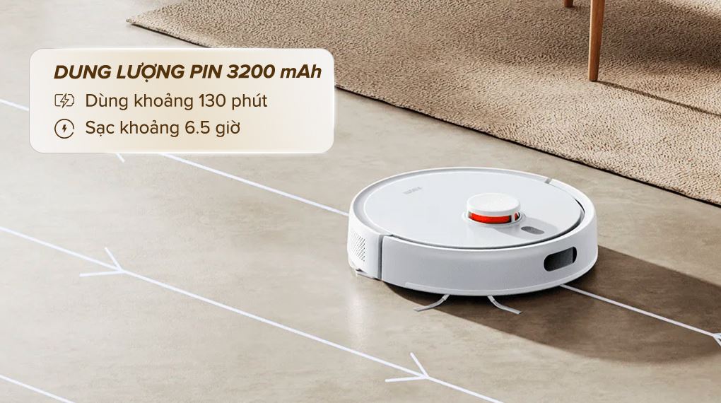 Robot hút bụi lau nhà Xiaomi Vacuum S20 - Thời gian sạc và sử dụng Robot hút bụi lau nhà Xiaomi Vacuum S20 - Thời gian sạc và sử dụng