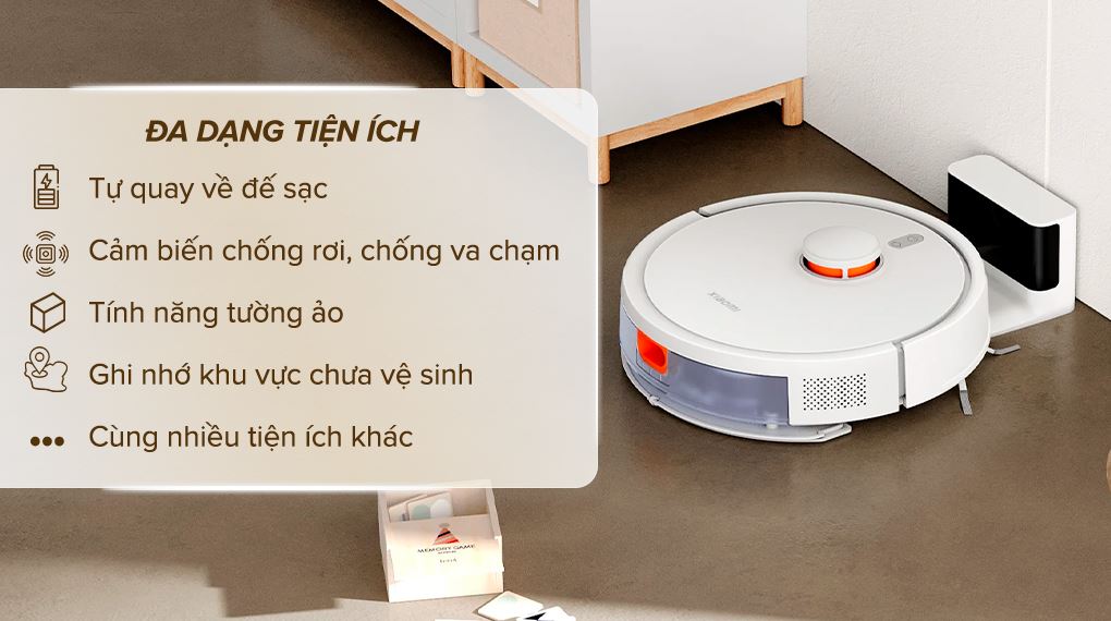 Robot hút bụi lau nhà Xiaomi Vacuum S20 - Tiện ích Robot hút bụi lau nhà Xiaomi Vacuum S20 - Tiện ích