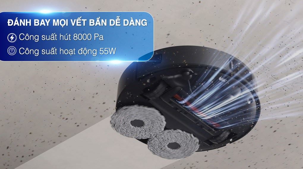 Robot hút bụi lau nhà Xiaomi X20 Max - Công suất hoạt động Robot hút bụi lau nhà Xiaomi X20 Max - Công suất hoạt động