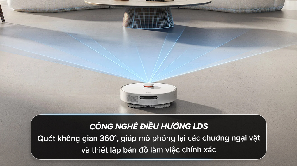 Điều hướng LDS - Robot hút bụi lau nhà Xiaomi X20+ Điều hướng LDS - Robot hút bụi lau nhà Xiaomi X20+