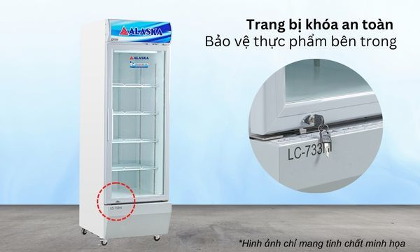 Tủ mát Alaska Inverter 382 lít LC-733HI