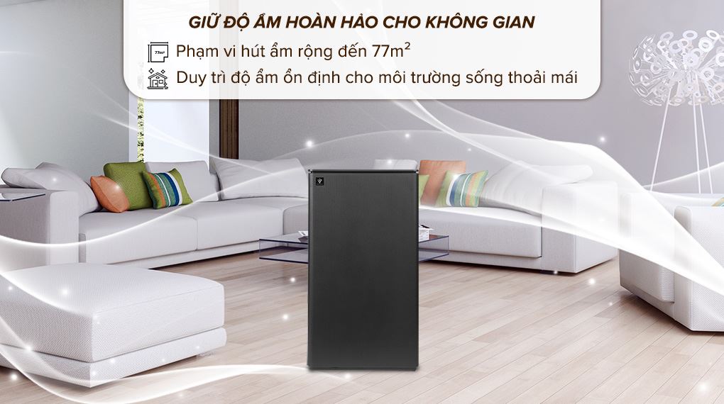 Máy hút ẩm Sharp DW-T30FV-H - Phạm vi hút ẩm Máy hút ẩm Sharp DW-T30FV-H - Phạm vi hút ẩm