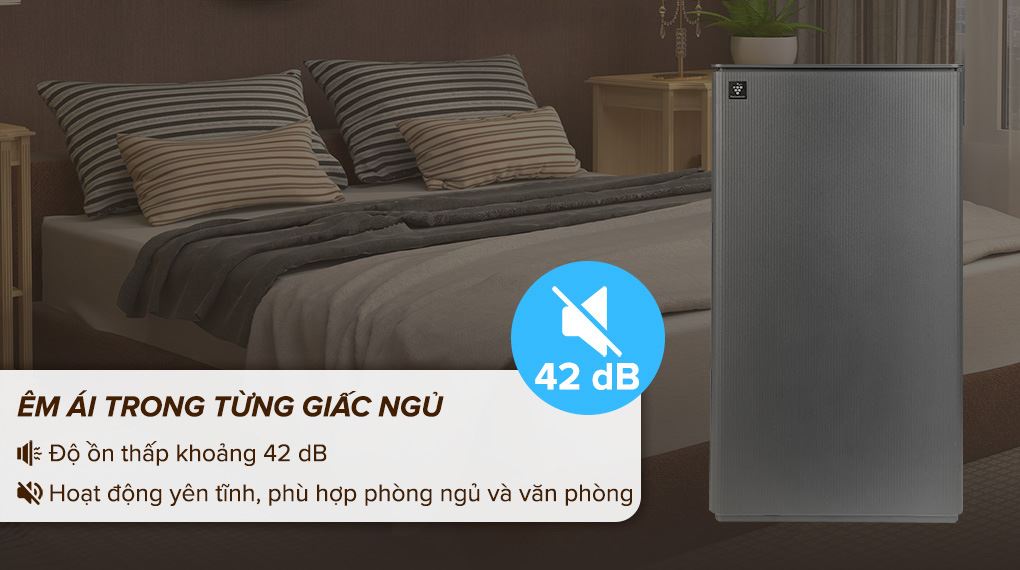 Máy hút ẩm Sharp DW-T30FV-H - Độ ồn Máy hút ẩm Sharp DW-T30FV-H - Độ ồn