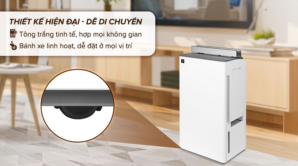 Máy hút ẩm Sharp DW-T30FV-W - Bánh xe Máy hút ẩm Sharp DW-T30FV-W - Bánh xe