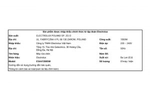 Máy rửa bát độc lập Electrolux ESA47200SW
