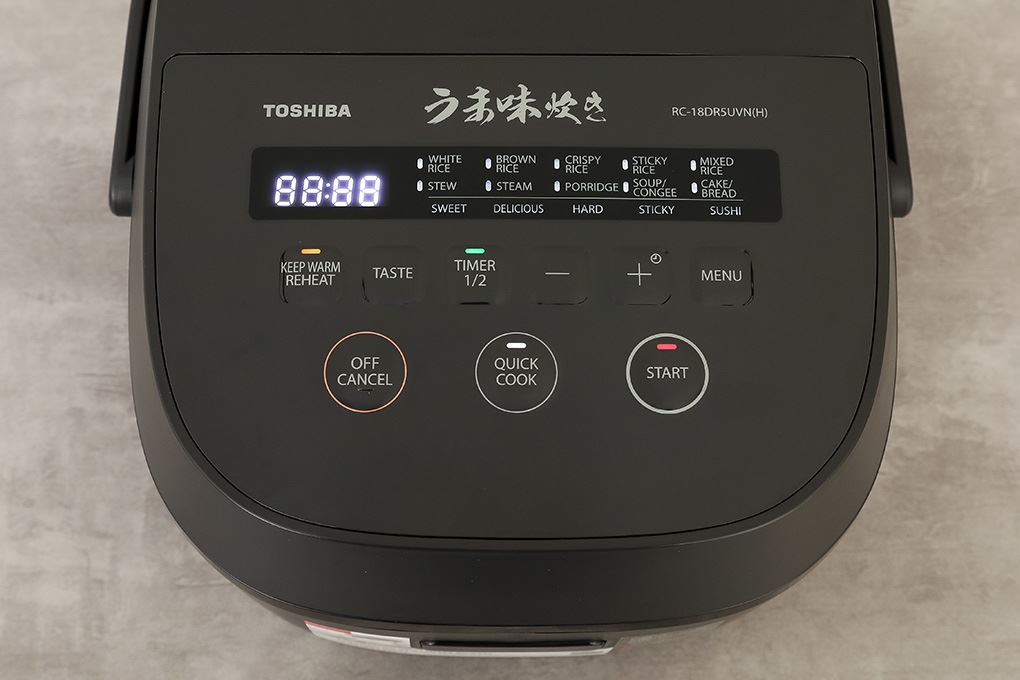 Nồi cơm điện tử Toshiba 1.8 lít RC-18DR5UVN(H) Nồi cơm điện tử Toshiba 1.8 lít RC-18DR5UVN(H)