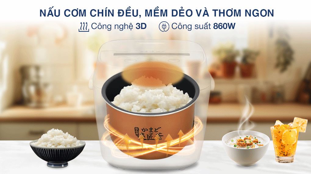 Nồi cơm điện tử Toshiba 1.8 lít RC-18DR5UVN(W) - Công nghệ Nồi cơm điện tử Toshiba 1.8 lít RC-18DR5UVN(W) - Công nghệ