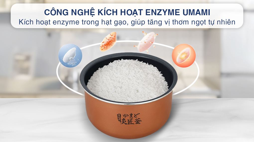 Nồi cơm điện tử Toshiba 1 lít RC-10DR5UVN(H) - Công nghệ nấu Nồi cơm điện tử Toshiba 1 lít RC-10DR5UVN(H) - Công nghệ nấu