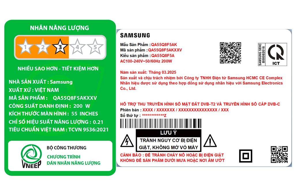 Smart Tivi QLED Samsung AI 4K 55 inch QA55Q8F5 Smart Tivi QLED Samsung AI 4K 55 inch QA55Q8F5