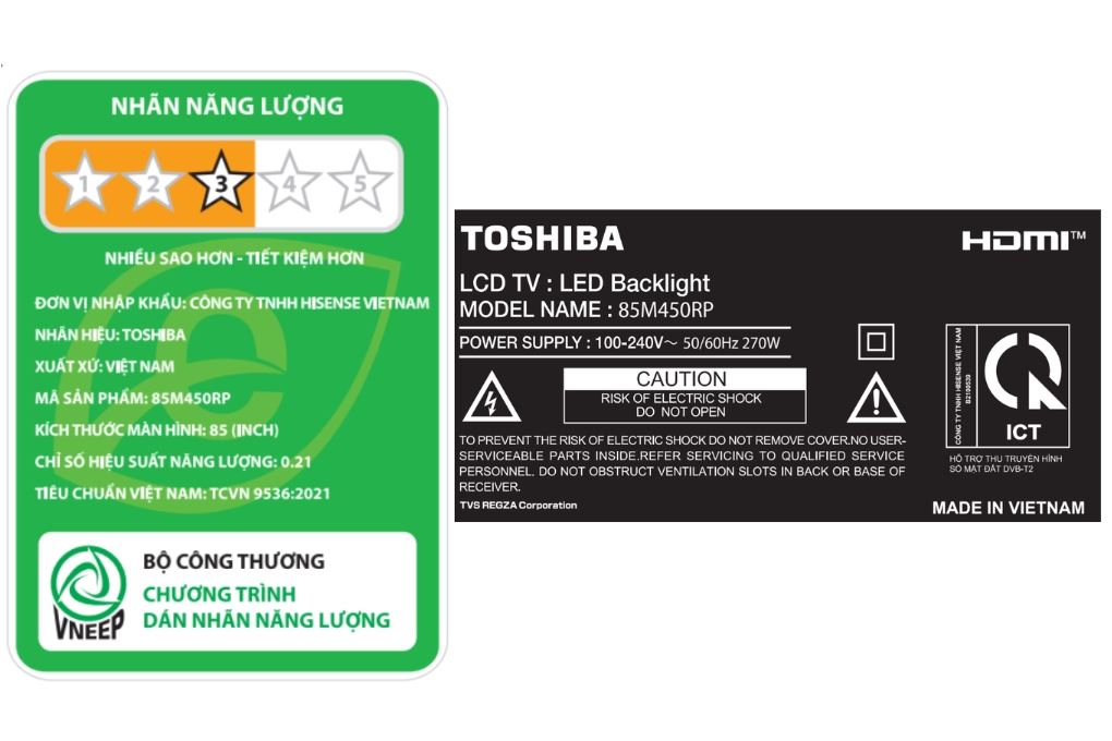 Smart Tivi QLED Toshiba AI 4K 85 inch 85M450RP Smart Tivi QLED Toshiba AI 4K 85 inch 85M450RP