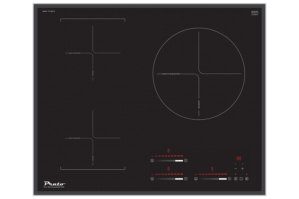 Bếp từ Prato 3 vùng nấu PT 668.I3 Bếp từ Prato 3 vùng nấu PT 668.I3