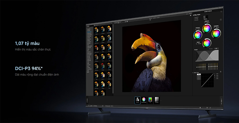 Tivi Xiaomi S Pro Mini LED 4K 65 Inch L65MB-SSEA tái tạo 1.07 tỷ sắc thái màu