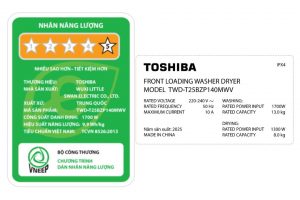 Máy giặt sấy Toshiba Inverter giặt 13 kg - sấy 8 kg TWD-T25BZP140MWV(MG)