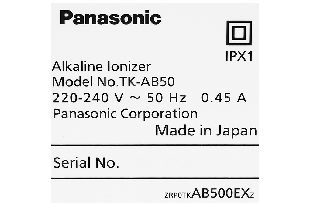 Máy lọc nước điện giải ion kiềm Panasonic TK-AB50 Máy lọc nước điện giải ion kiềm Panasonic TK-AB50