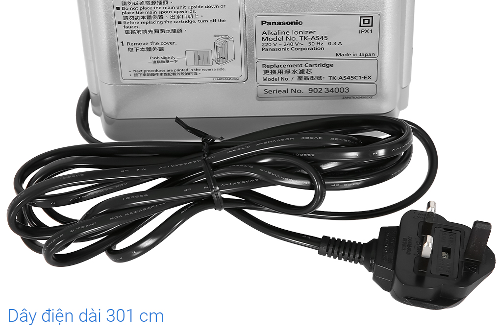 Máy lọc nước điện giải ion kiềm Panasonic TK-AS45 Máy lọc nước điện giải ion kiềm Panasonic TK-AS45
