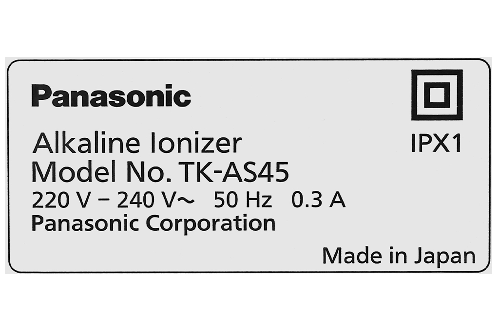 Máy lọc nước điện giải ion kiềm Panasonic TK-AS45 Máy lọc nước điện giải ion kiềm Panasonic TK-AS45