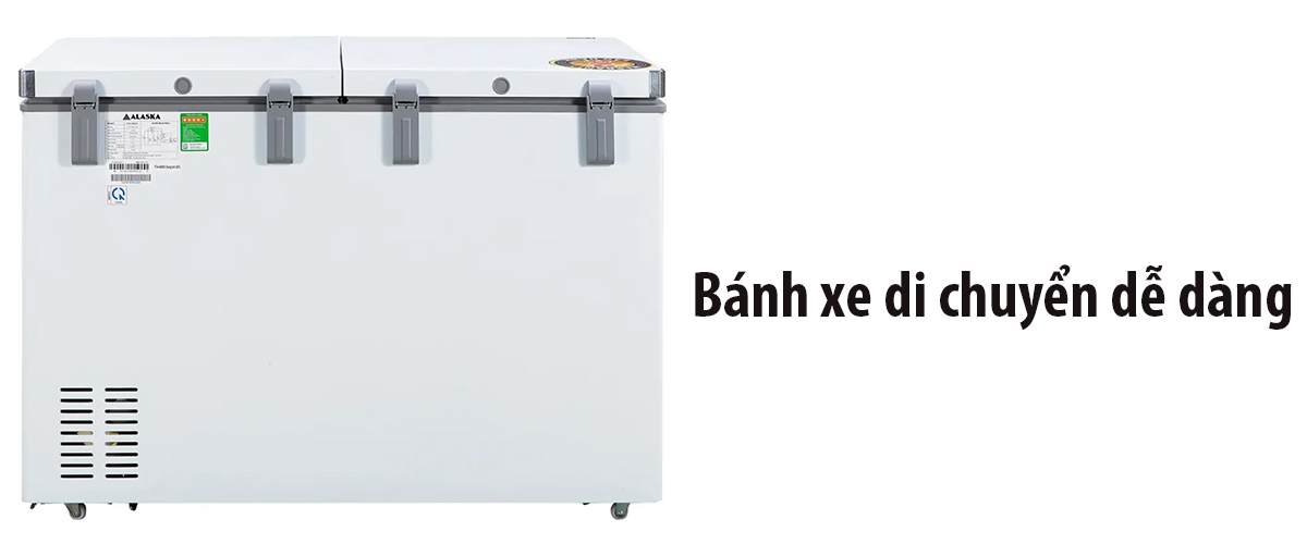 Bánh xe di chuyển dễ dàng