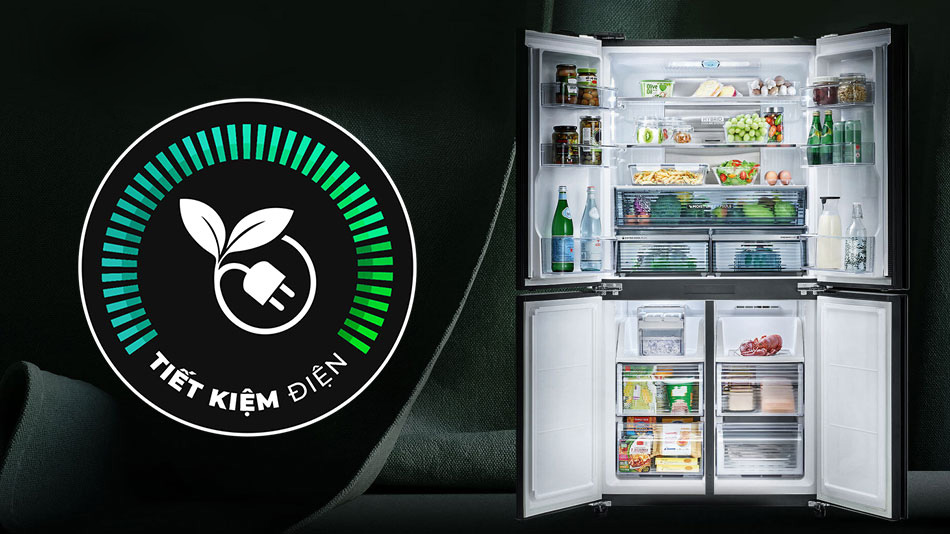 Tủ lạnh Sharp 525 lít SJ-FX610V-SL